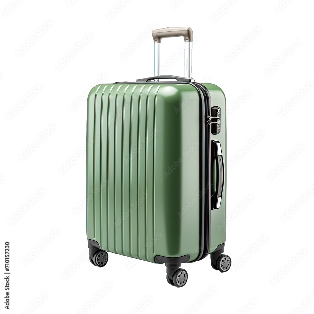 A Rolling Suitcase for Travel.. Isolated on a Transparent Background. Cutout PNG. A Rolling Suitcase for Travel.. Isolated on a Transparent Background. Cutout PNG.