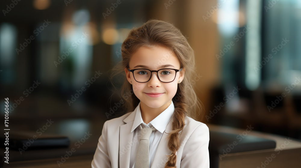 small beautiful girl in a school uniform against the background of a classroom, education, learning, child, kid, schoolgirl, student, pupil, smart person, portrait, face, knowledge, children, smiling small beautiful girl in a school uniform against the background of a classroom, education, learning, child, kid, schoolgirl, student, pupil, smart person, portrait, face, knowledge, children, smiling