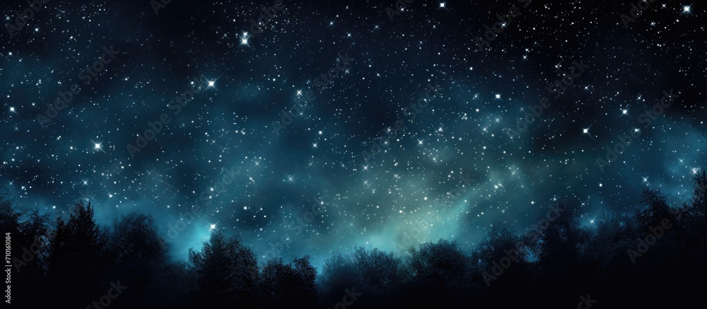 Starry sky on a dark background. Starry sky on a dark background.