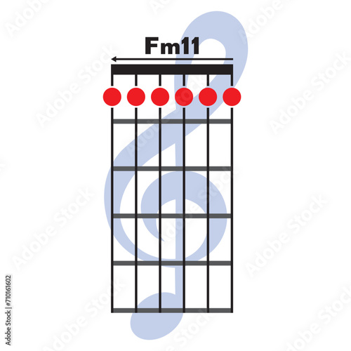 Fm11  guitar chord icon