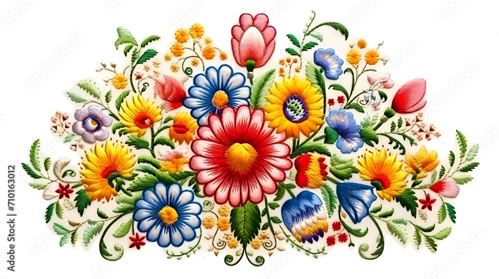 Bouquet of Bloom - Vibrant Embroidered Flowers. A lush arrangement of embroidered flowers, full of color and life, ideal for crafting inspiration, textile design, and bringing a touch of spring into Bouquet of Bloom - Vibrant Embroidered Flowers. A lush arrangement of embroidered flowers, full of color and life, ideal for crafting inspiration, textile design, and bringing a touch of spring into