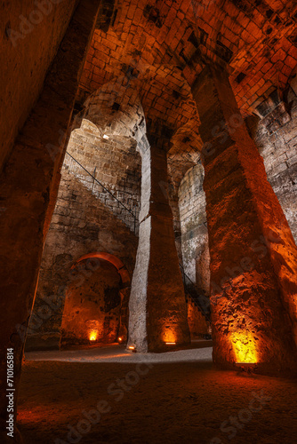 Dara Ancient City. Mesopotamia. Mardin, Turkey.Dara Ancient City, one of the most important settlements of Mesopotamia. The ancient water cistern, was later used as a dungeon.