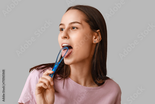 Beautiful young woman with ...