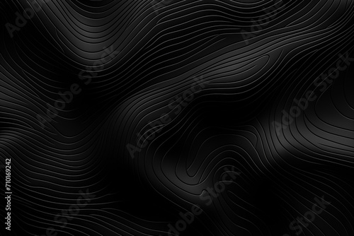 A black background with a pattern of curved black lines