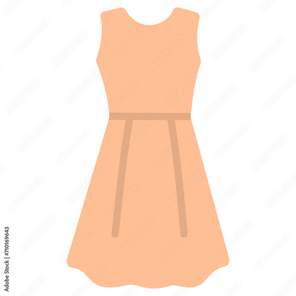 Dress Flat Icon Vector Illustration Dress Flat Icon Vector Illustration