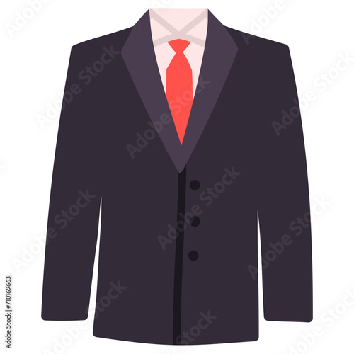 Suit Flat Icon Vector Illustration  © Nafisa