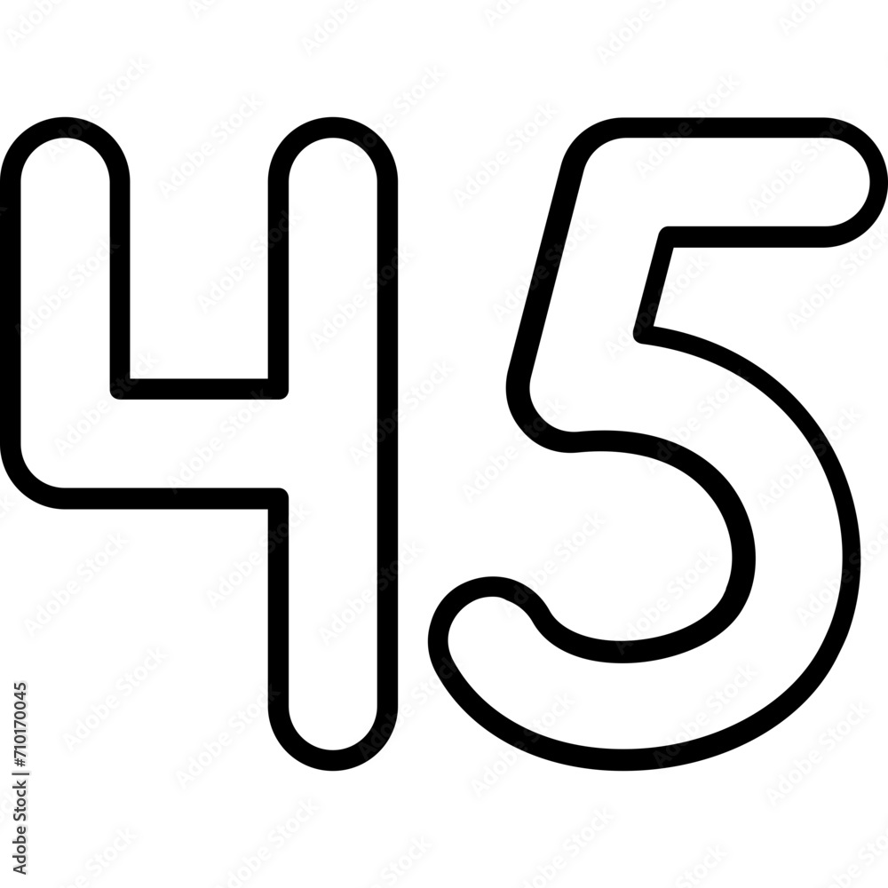 Forty five Icon Forty five Icon