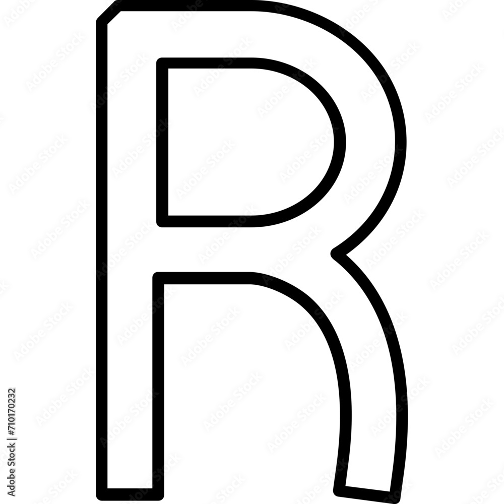 Capital R Icon Capital R Icon