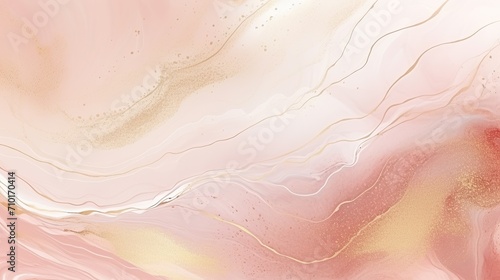 Elegant pink and gold abstract marble painting, luxury wedding card, women's day background, mother's day backdrop concept