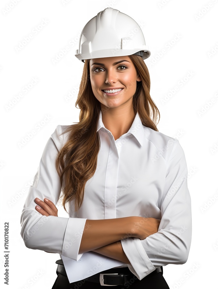 Female Architect Planning Construction, AI Generated Female Architect Planning Construction, AI Generated