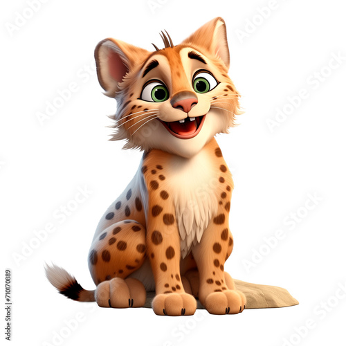 Wallpaper Mural PNG 3D lynx character isolated on transparent background Torontodigital.ca