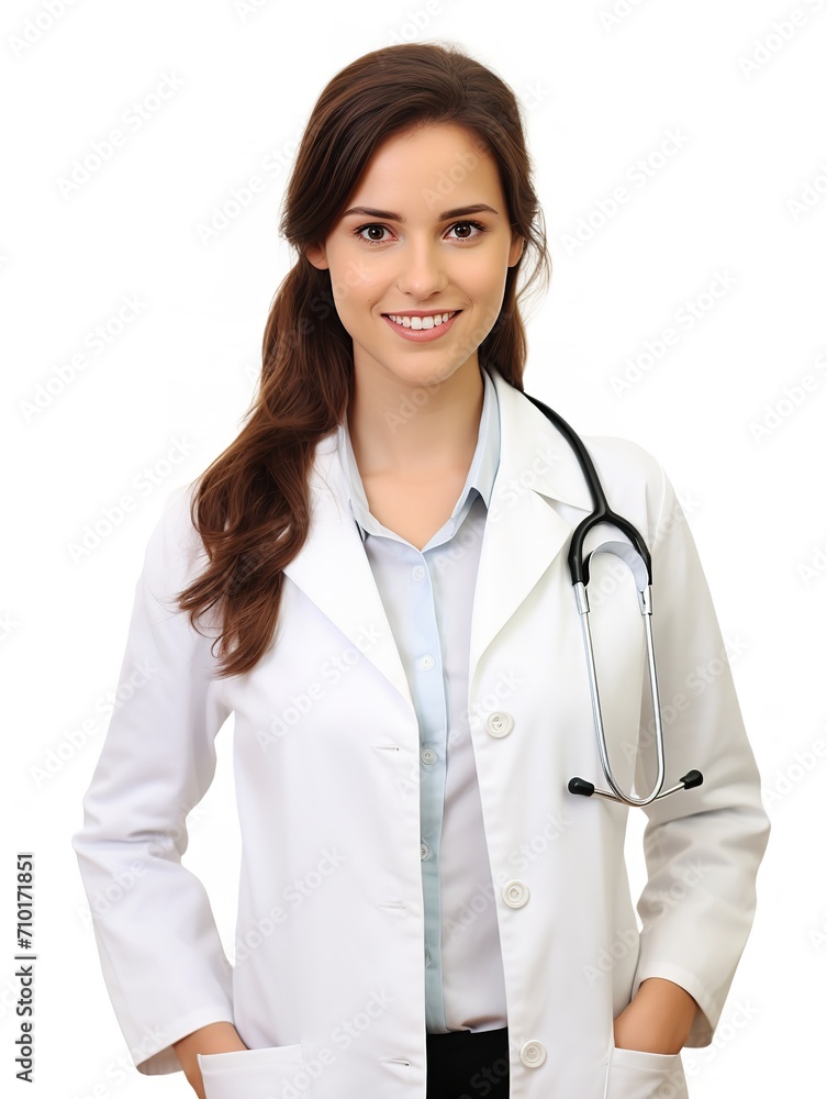 Female Doctor with Stethoscope, AI Generated Female Doctor with Stethoscope, AI Generated