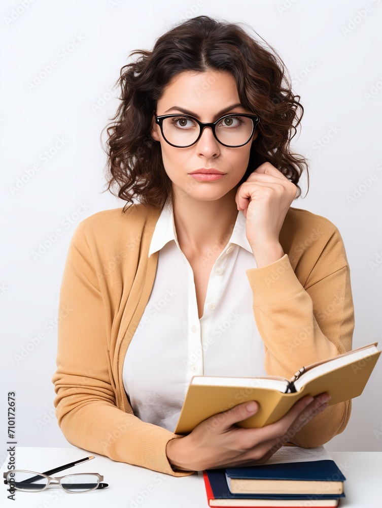 Female Teacher Leading Class, AI Generated Female Teacher Leading Class, AI Generated