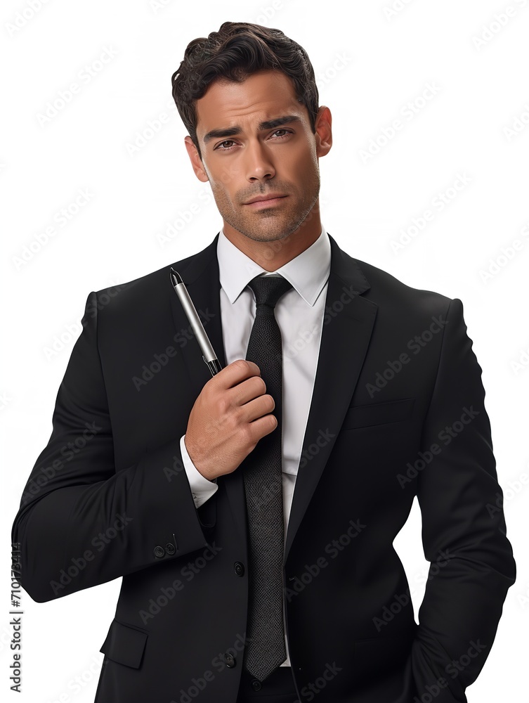Male Business Manager Leading Team, AI Generated Male Business Manager Leading Team, AI Generated