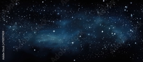 Stars in the dark sky as a backdrop with blank area
