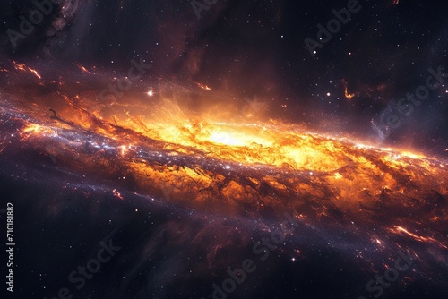 Galactic Nebula Space Background