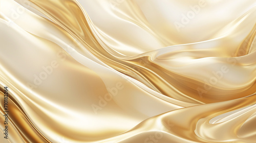 luxury golden color Abstract wave background. Abstract soft color waves. AI Generative