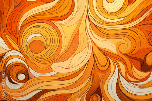 Orange abstract seamless patterned background