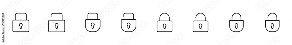 Lock icon set. Padlock icon vector. Encryption icon. Security symbol Lock icon set. Padlock icon vector. Encryption icon. Security symbol