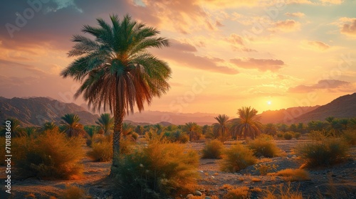 Date palm oasis