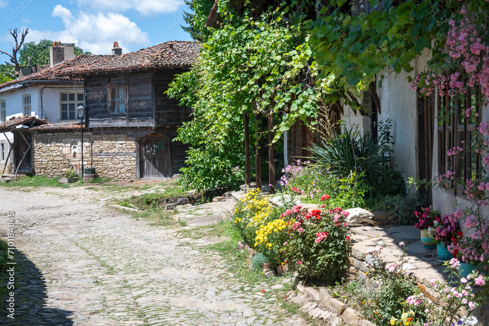 Village of Zheravna with nineteenth century houses, Bulgaria Village of Zheravna with nineteenth century houses, Bulgaria