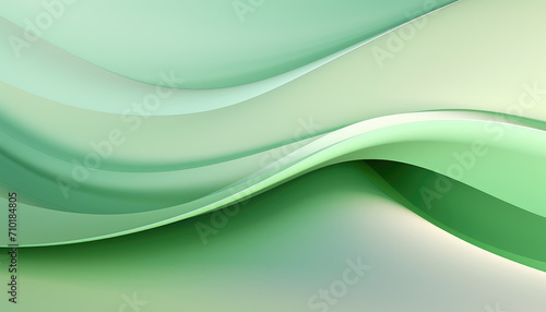 Futuristic abstract light green coloured wavy forms background