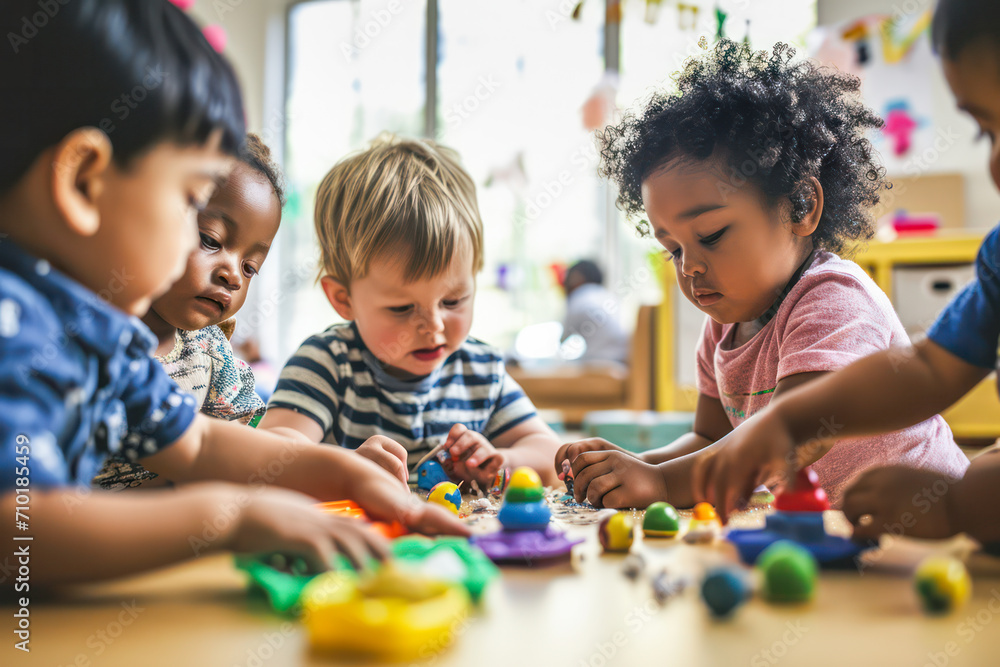 Group of children playing together