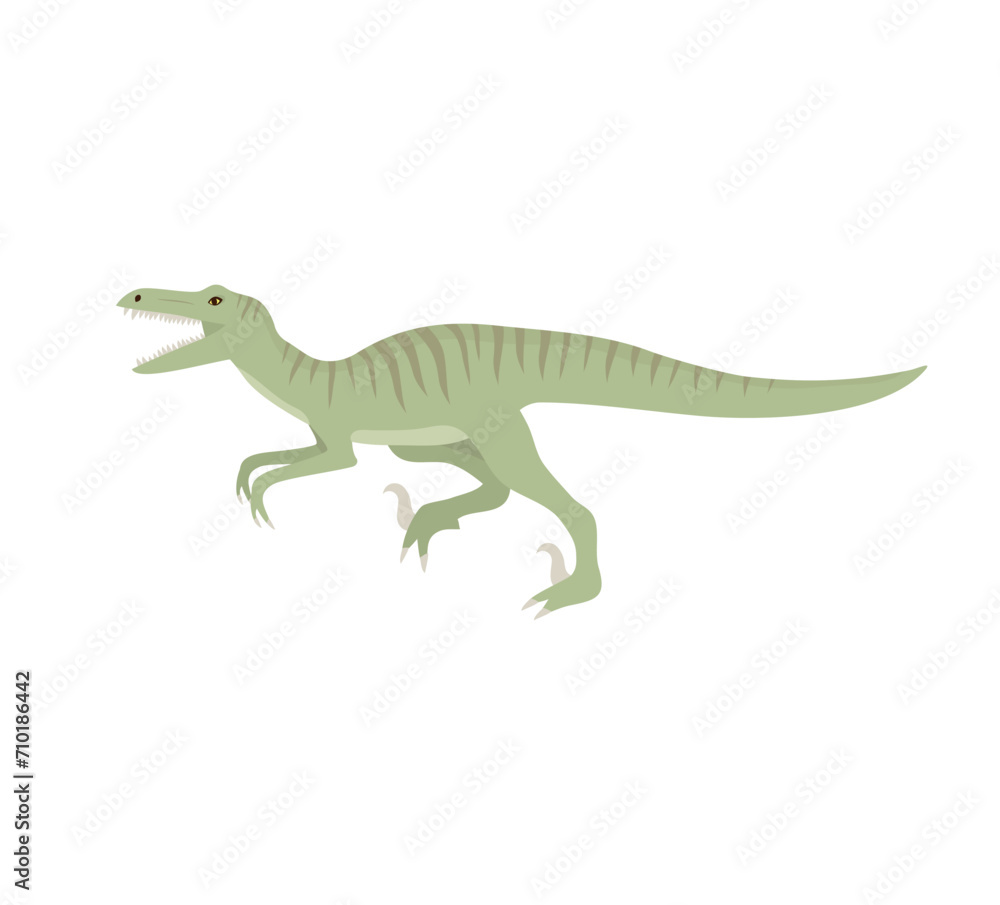 Vector hand drawn flat velociraptor dinosaur isolated on white background Vector hand drawn flat velociraptor dinosaur isolated on white background