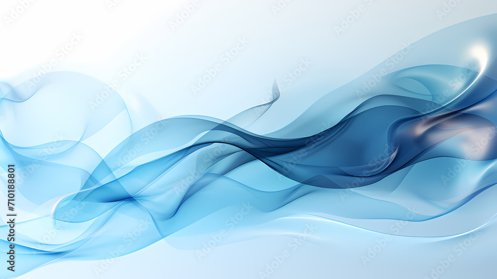 Obraz premium white and blue abstract digital art background with smoke effects