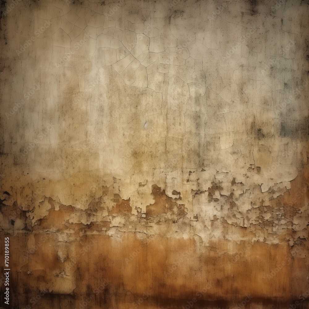 Fototapeta premium Textured wall surface with aged and weathered appearances in soft colors