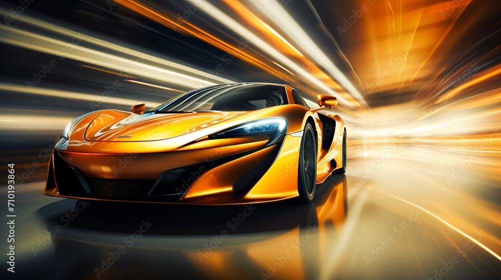 Vibrant racing themed bokeh background with dynamic car parts and performance symbols