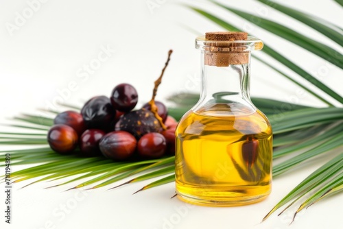 Palm oil. Background with selective focus and copy space