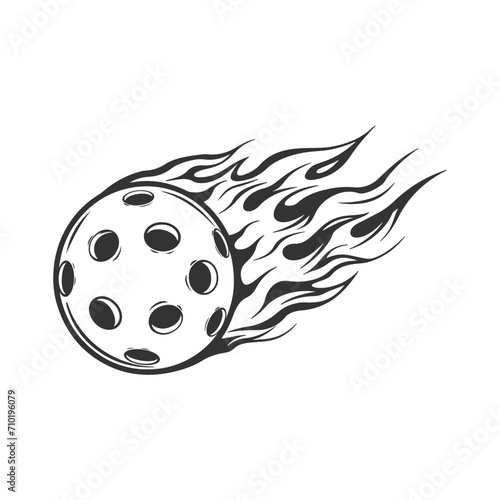 Pickleball Illustration Clip Art Design Shape. Sports Silhouette Icon Vector.