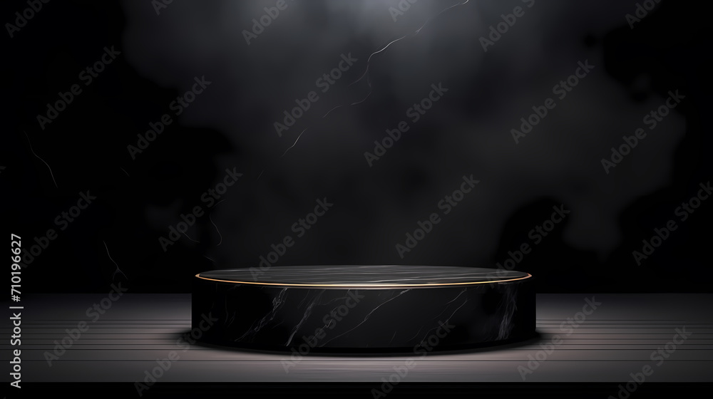 Modern round product advertising podium, booth, stage, product background, promotional event background
