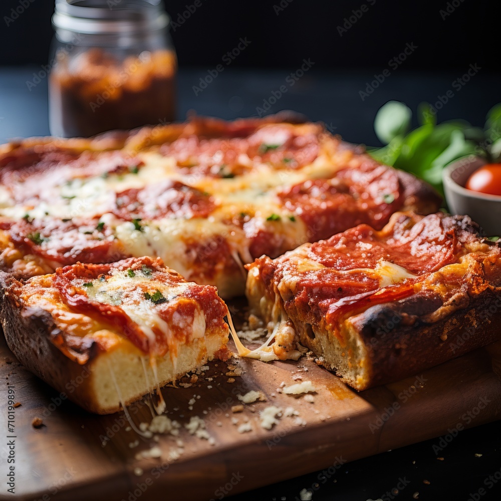 Sicilian Style pizza