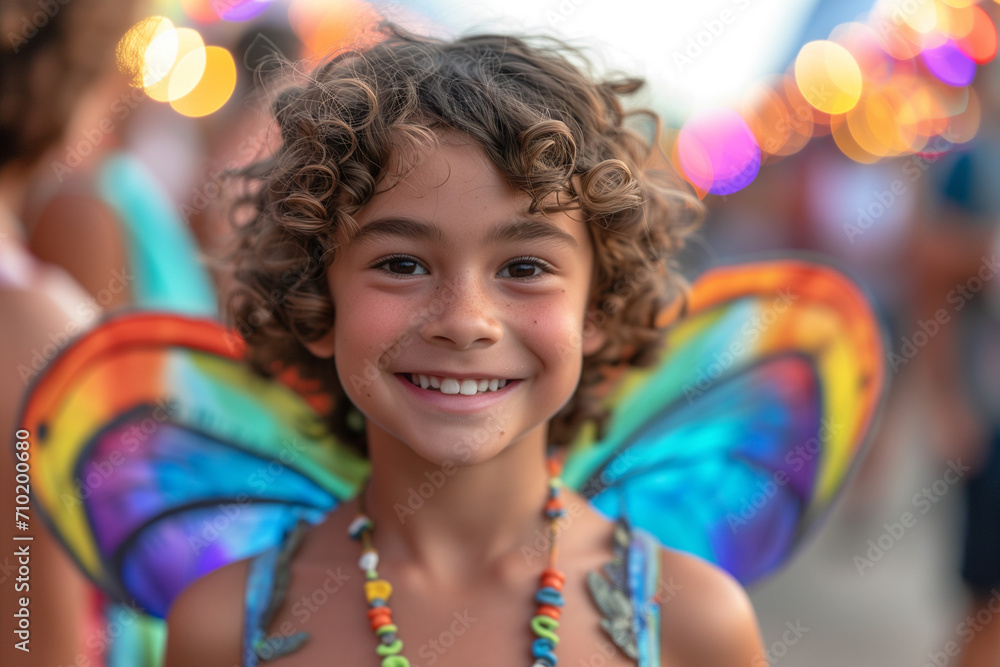 Fairy Costume for Children for Birthday and Carnival Parties, Sweet Young Fairy Delights in Costume Celebration, Displaying Heartwarming Adorableness and Enchanting Innocence Fairy Costume for Children for Birthday and Carnival Parties, Sweet Young Fairy Delights in Costume Celebration, Displaying Heartwarming Adorableness and Enchanting Innocence