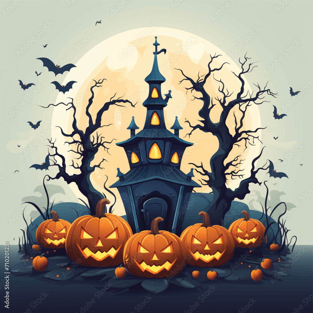 Mysterious Halloween bat flying overhead Mysterious Halloween bat flying overhead