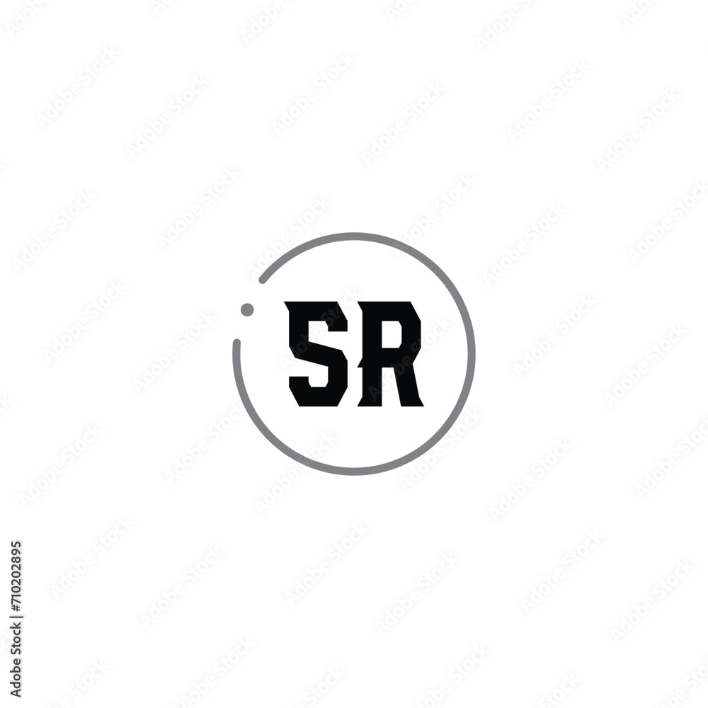 SR, RS, S, R abstract letters logo monogram. SR Letter Initial Logo Design Template Vector Illustration SR, RS, S, R abstract letters logo monogram. SR Letter Initial Logo Design Template Vector Illustration