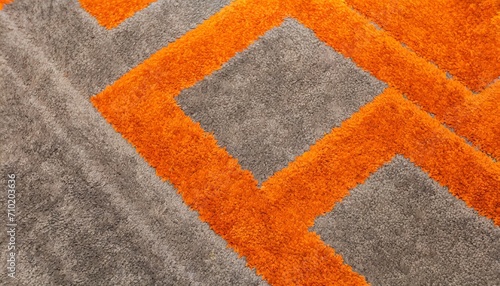Orange grey color carpet texture. Top wiev