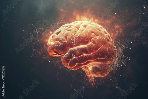 Neuropathic pain within cranium. Neuroprosthetic advancements and neurorobotic. Neural stem cell therapy grey matter. Realm of neurophenomenology Noggin Colorful Brain Smoke Aid Axon neurofeedback