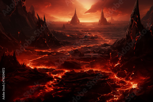 fracture of the earths crust after a volcanic eruption magma plasma fire dragon age scorched earth