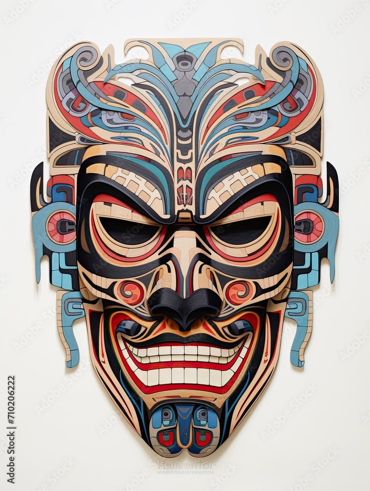 Tribal Tattoos: Unearthing Marked Histories in Striking Wall Art