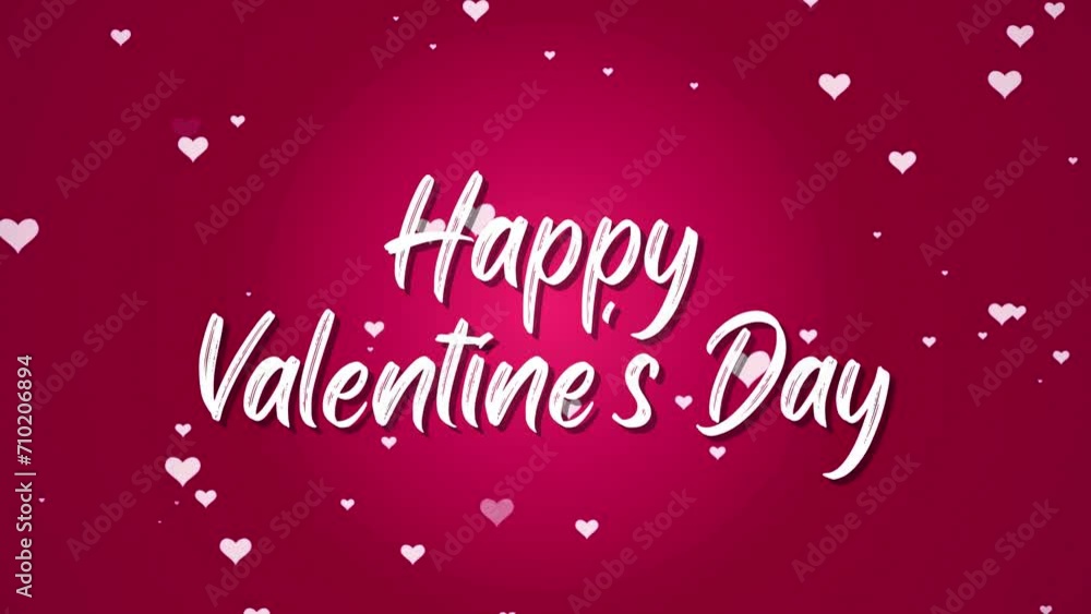 Animated Greeting for Valentine's Day, Pink Happy Valentine's Day Animated Greeting for Valentine's Day, Pink Happy Valentine's Day