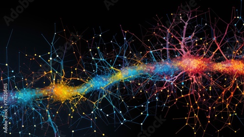Wallpaper Mural Neuronal Neurology network neurons and synapses, cognitive neuroscience, neurodegeneration and neurotransmission. Brain plasticity, neurological disorders like Alzheimer's, Parkinson's and depression. Torontodigital.ca