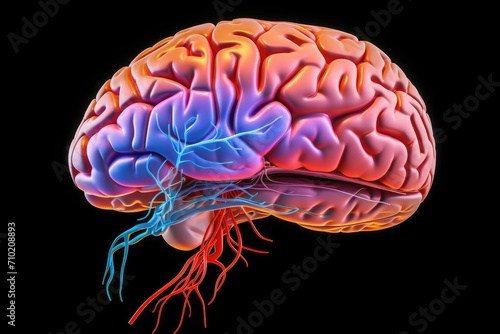 Brain regions: cerebellum, brainstem, cerebral cortex (frontal, parietal, temporal, occipital lobes), thalamus, limbic system (hippocampus, amygdala). Neural architecture for neuroanatomical insights.