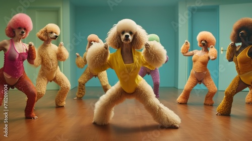 Poodle Dog Aerobic exercise  photo