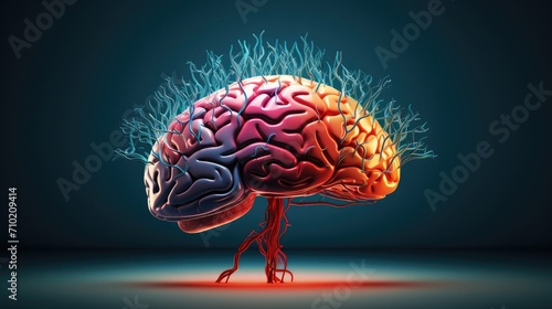 Neurovascular Human Brain disorders affecting meninges, skull, and cranial nerves. Understand cerebrospinal fluid dynamics and blood-brain barrier. Study hypothalamus and pituitary gland involvement. photo