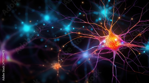 Wallpaper Mural Complex neuronal network neurons synapses in brain. Explore neural encoding and decoding mechanisms. Neural representation, dynamic process of neuroplasticity. Neurotransmitter neuromuscular junctions Torontodigital.ca