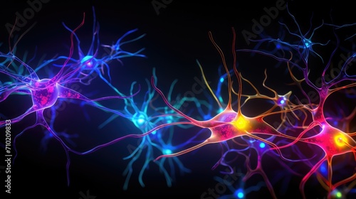 Neuronal network Brain elements: neurons, synapses, axons, dendrites, and neurotransmitters. Action potentials shaping neural circuits in cerebral cortex, hippocampus, and amygdala.  © Leo