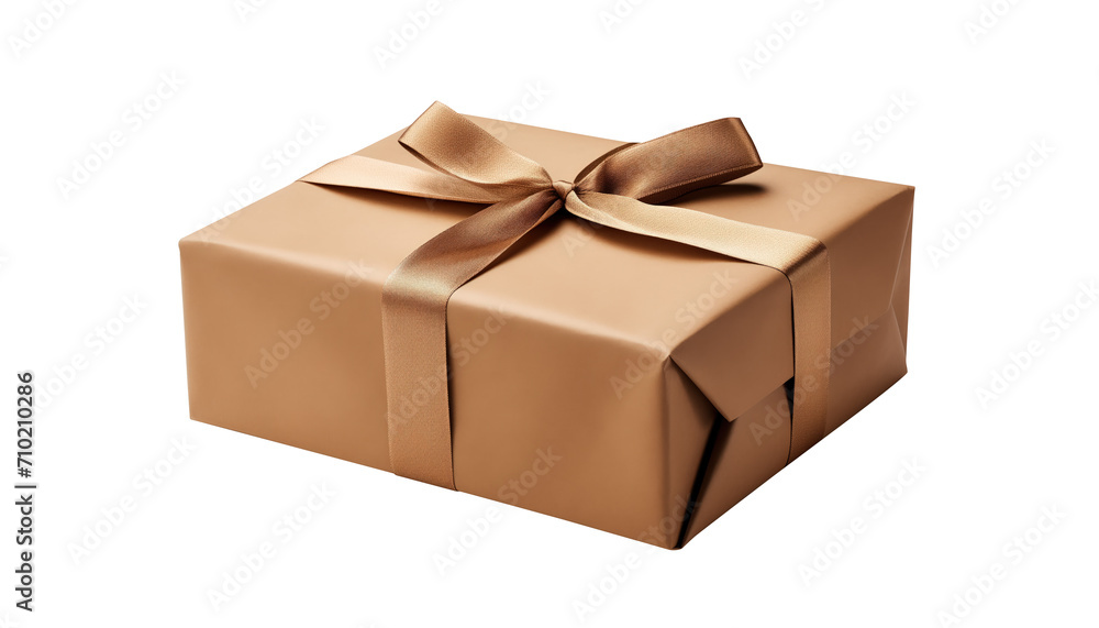 brown postal parcel with a white background brown postal parcel with a white background